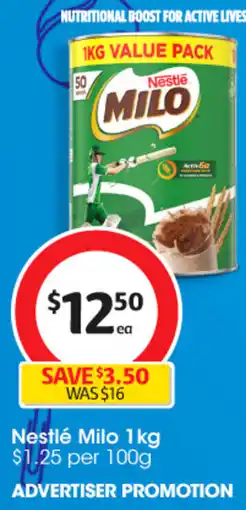 Coles Nestlé Milo offer