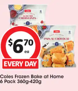 Coles 6 Pack Frozen Bake at Home offer