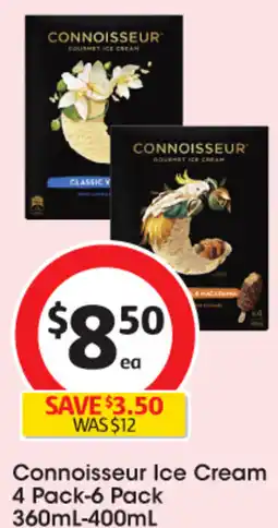 Coles Connoisseur Ice Cream offer