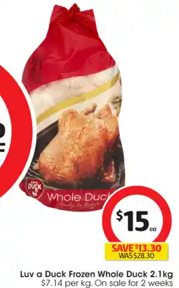 Coles Luv a Duck Frozen Whole Duck offer