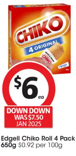 Coles Edgell Chiko Roll offer