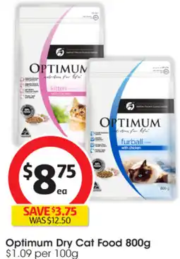 Coles Optimum Dry Cat Food offer