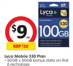 Coles Lyca Mobile offer