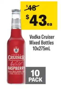 Coles Vodka Cruiser Mixed Bottles offer