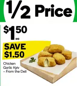 Woolworths Chicken Garlic Kyiv offer