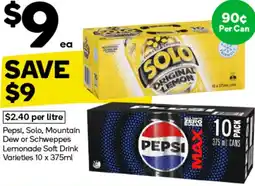 Woolworths Pepsi Solo offer