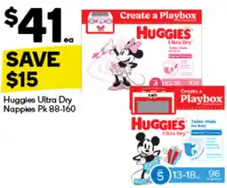 Woolworths Huggies Ultra Dry Nappies offer