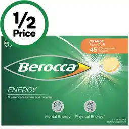 Woolworths Berocca Energy Effervescent Tablets Pk 45 offer