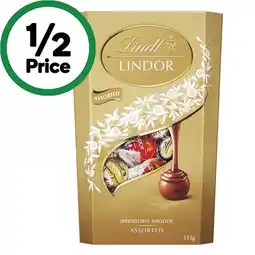 Woolworths Lindt Lindor Cornet 327-333g offer