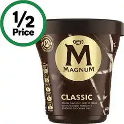 Woolworths Magnum Ice Cream Tub 440ml offer