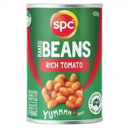 Woolworths SPC Baked Beans or Spaghetti 420-425g offer