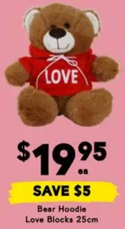 Drakes Bear Hoodie Love Blocks offer