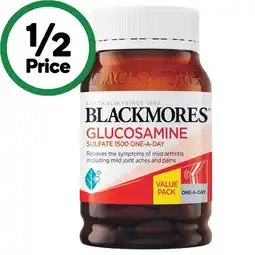 Woolworths Blackmores Glucosamine 1500mg Tablets Pk 150 offer