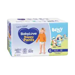 Woolworths BabyLove Nappy Pants Pk 42-56 offer