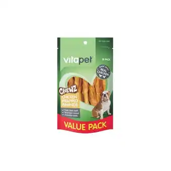 Woolworths Vitapet Chicken Wrapped Rawhide Pk 18 offer