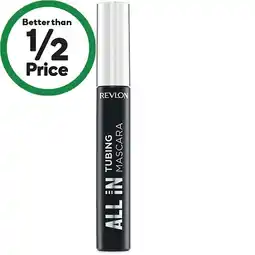 Woolworths Revlon All In Tubing Mascara Blackest Black 12.9ml offer