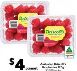 Drakes Australian Driscoll's offer