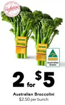 Drakes Australian Broccolini offer