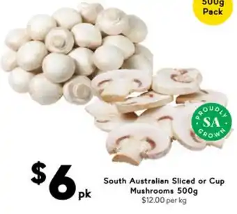 Drakes South Australian Sliced or Cup Mushrooms offer