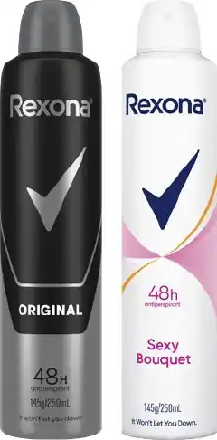 Coles Rexona Antiperspirant Aerosol Deodorant 250mL offer