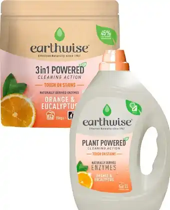 Coles Earthwise Laundry Liquid 2 Litre or Capsules 26 Pack offer