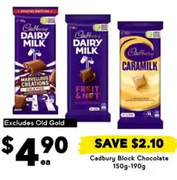 Drakes Cadbury Block Chocolate offer