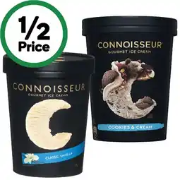 Woolworths Connoisseur Ice Cream 1 Litre – From the Freezer offer