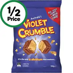 Woolworths Violet Crumble Bites 150g offer