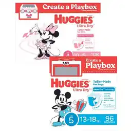 Woolworths Huggies Ultra Dry Nappies Pk 88-160 offer