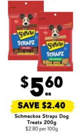 Drakes Schmackos Strapz Dog Treats offer