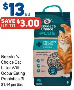 Foodland Breeder's Choice Cat Litter With Odour Eating Probiotics offer