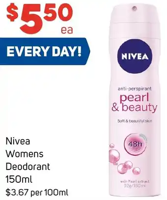 Foodland Nivea Womens Deodorant offer