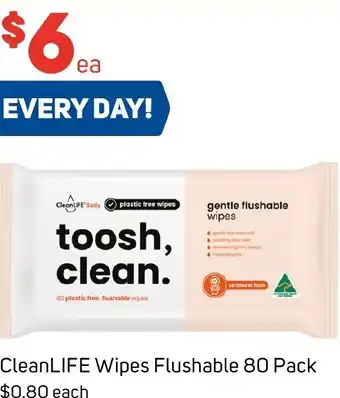 Foodland CleanLIFE Wipes Flushable offer