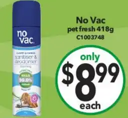 Cheap as Chips No Vac pet fresh offer