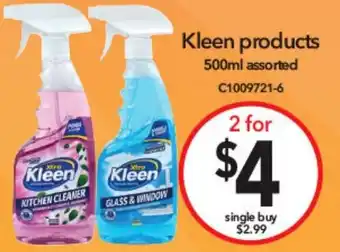 Cheap as Chips Kleen products offer