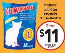 Cheap as Chips natural cat litter crystals offer