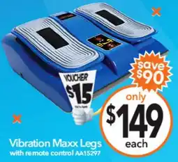 Cheap as Chips Vibration Maxx Legs offer