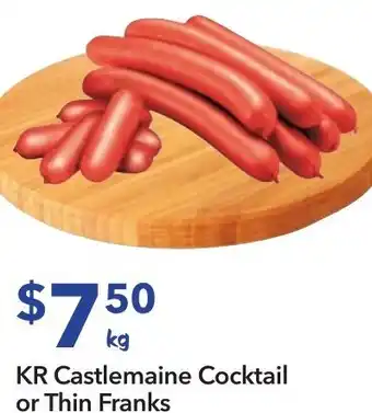 Ritchies KR Castlemaine Cocktail or Thin Franks offer