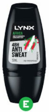 Woolworths Lynx Roll On Deodorant 50ml offer