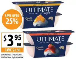 Supabarn Danone greek style yoghurt multipack offer