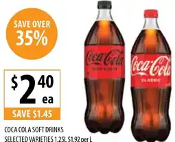 Supabarn Coca cola soft drinks offer