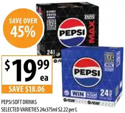 Supabarn Pepsi soft drinks offer