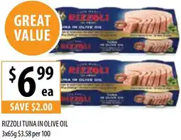 Supabarn Rizzoli tuna in olive oil offer