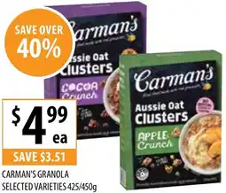 Supabarn Carman's granola offer