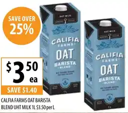 Supabarn Calfia farms oat barista offer