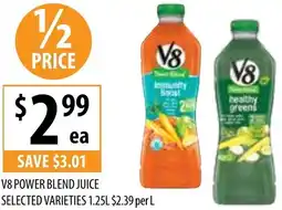 Supabarn V8 power blend juice offer