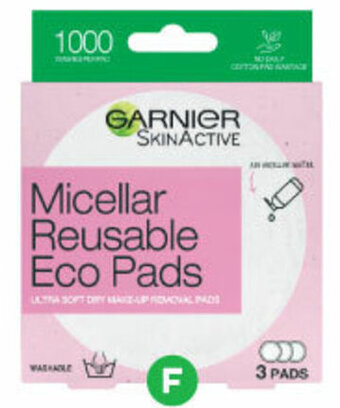 Woolworths Garnier Micellar Reusable Eco Pads PK 3 offer