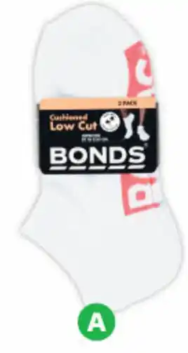 Woolworths Bonds Ladies Cushioned Low Cut Socks offer