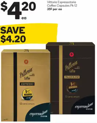 Woolworths Victoria Espressotoria Coffee Capsules offer