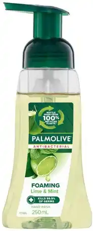 Discount Drug Stores Palmolive Foaming Antibacterial Hand Wash Lime & Mint 250mL offer